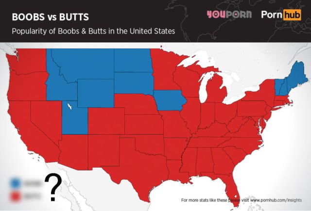 Do Men Really Prefer Boobs or Butts in the USA?