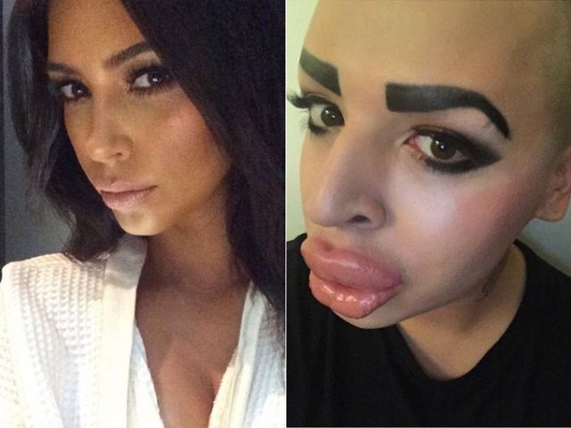 Random Dude Spends Thousands to Look Like Kim Kardashian