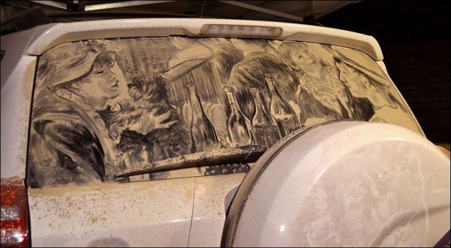A Dirty Car Is Just a Blank Canvas for Awesome Art