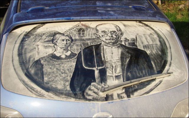 A Dirty Car Is Just a Blank Canvas for Awesome Art