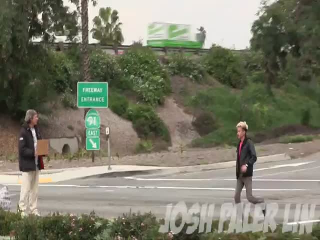 A Homeless Man is Given $100. What Will He Do With it?  (VIDEO)