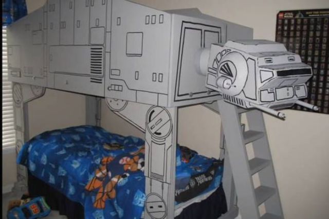 A Cool Star Wars Bed Built by Awesome Parents