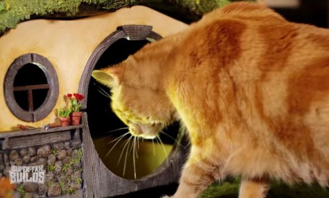 This Cat Litter Box is a Replica of Bilbo Baggins House from The Hobbit