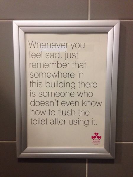 Amusing Bathroom Messages That Are Pretty Witty