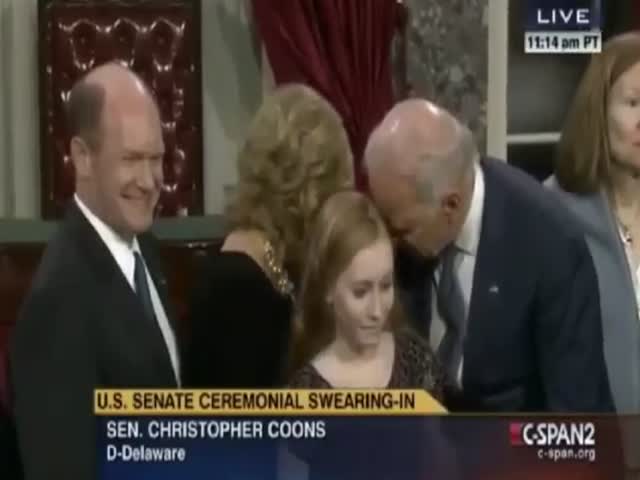 Joe Biden Is a Creepy Old Man  (VIDEO)