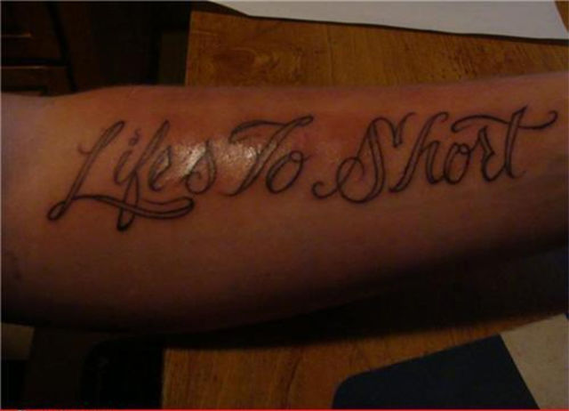 Tattoos Should Come with a Spell Check Function