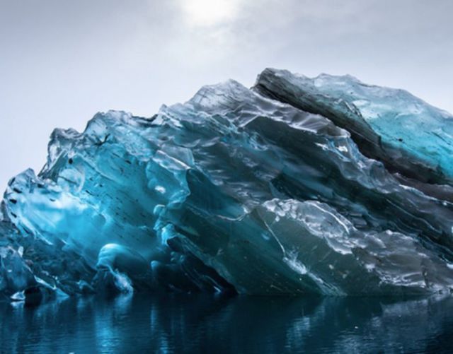 Photos of a Rarely Seen Upside Down Iceberg