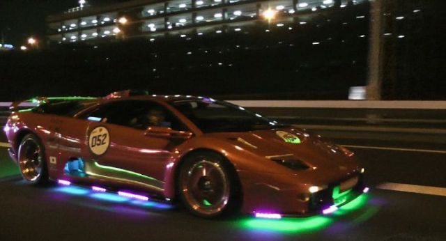 Super Cars Light Up the Night