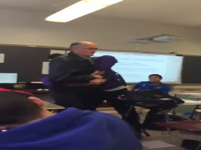 Student Slams 62-Year-Old Physics Teacher for Taking His Phone 