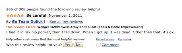 Amazon’s Hilarious Reviews of the Gigantic 16999 Swiss Army Knife