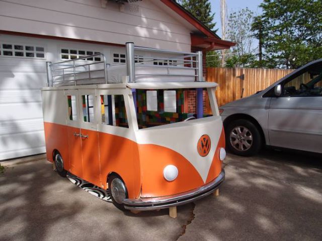 An Awesome Homemade VW Bus Bed