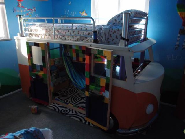 An Awesome Homemade VW Bus Bed