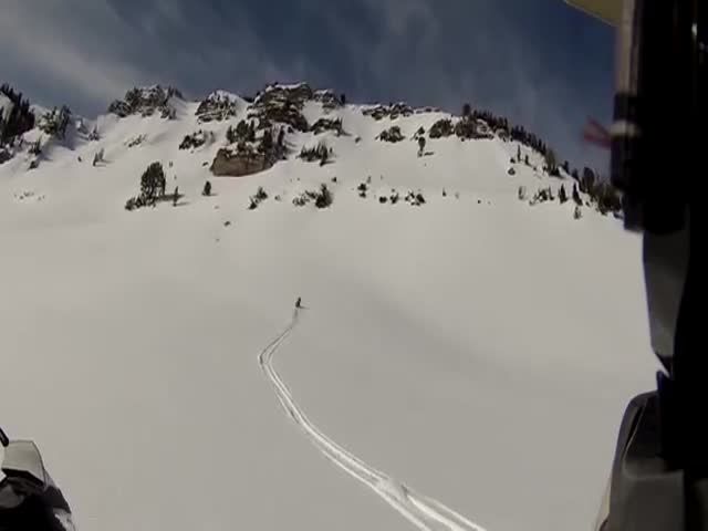 Snowmobiler Rescued from Avalanche He Triggered by His Buddies 