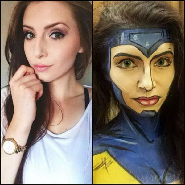 Comic Book Characters Brought to Life in Cool Makeup Makeovers