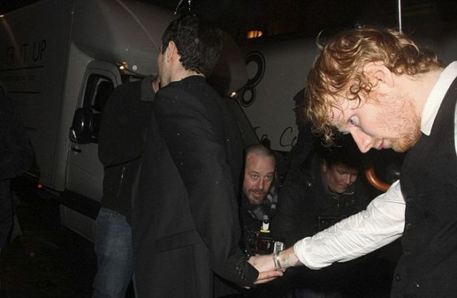 Ed Sheeran Looks a Little Worse for Wear after the BRIT Awards