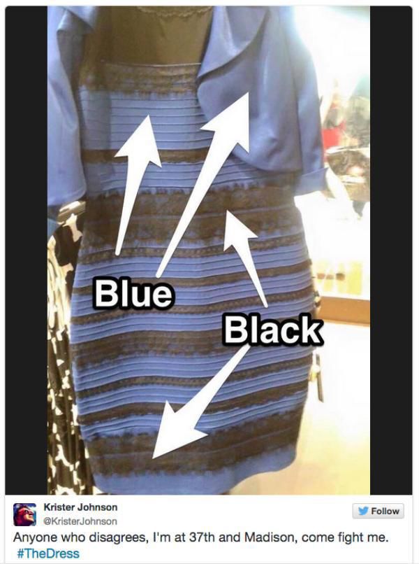 The Internet Tries to Make Sense of What Colour This Dress Actually Is