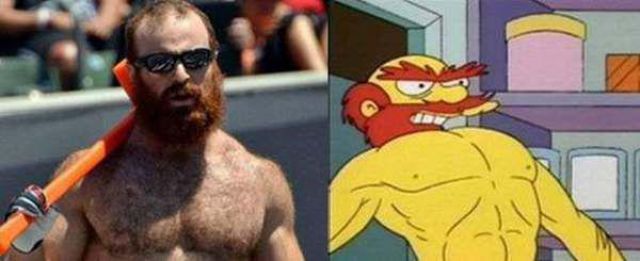 Real Life Doppelgangers of Some of the Simpsons Characters