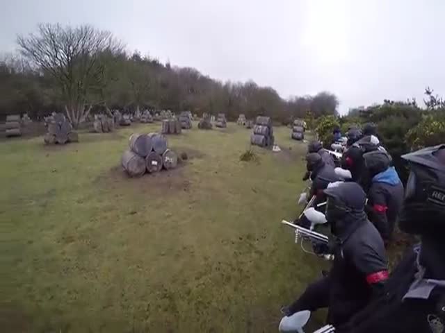 Epic Faceplant during Paintball Game  (VIDEO)