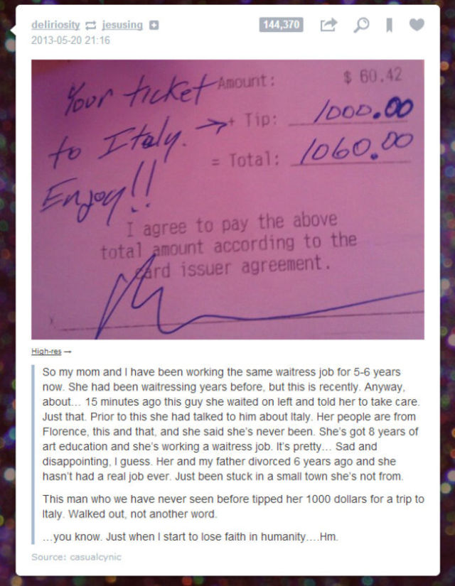 Proof That There Is a Lot of Kindness in the World