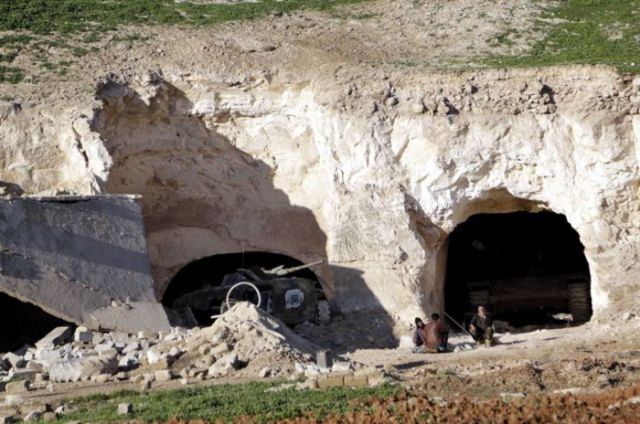 Pictures of Syrian Rebel Caves