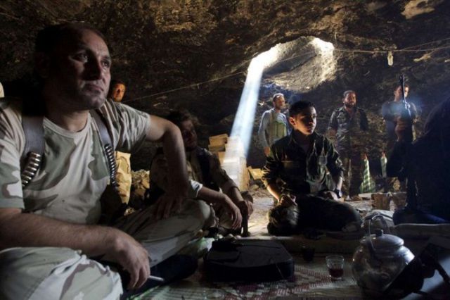 Pictures of Syrian Rebel Caves