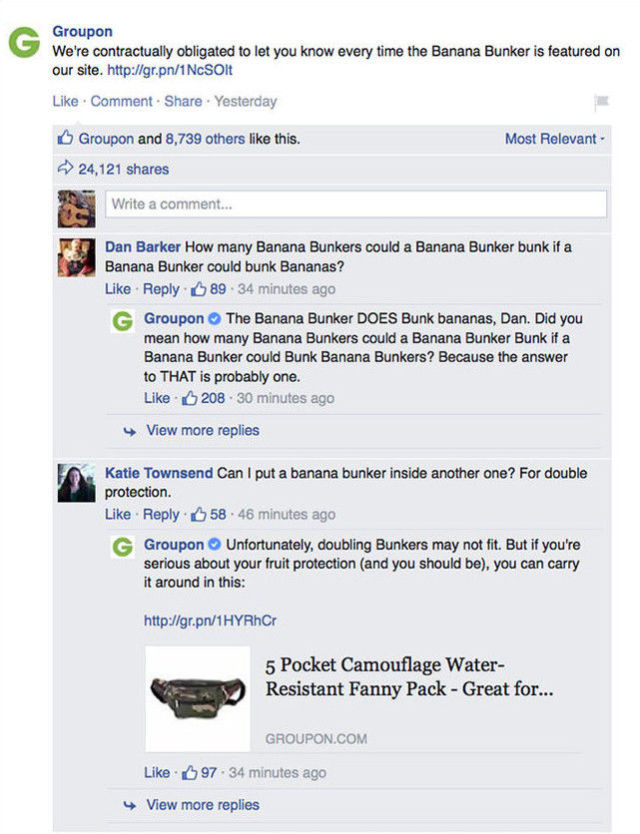 Hilarious Comments to an Odd Groupon Product Posting Online