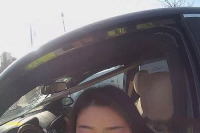 Drunk Lady Driver Stops to Take a Post-crash Selfie