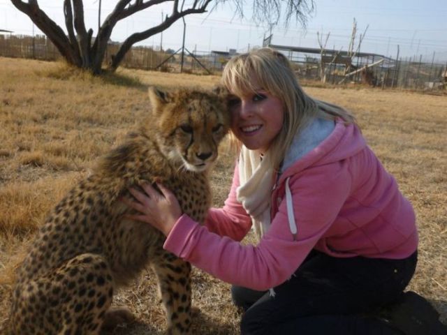 The Girl Who Is Friends with a Cheetah