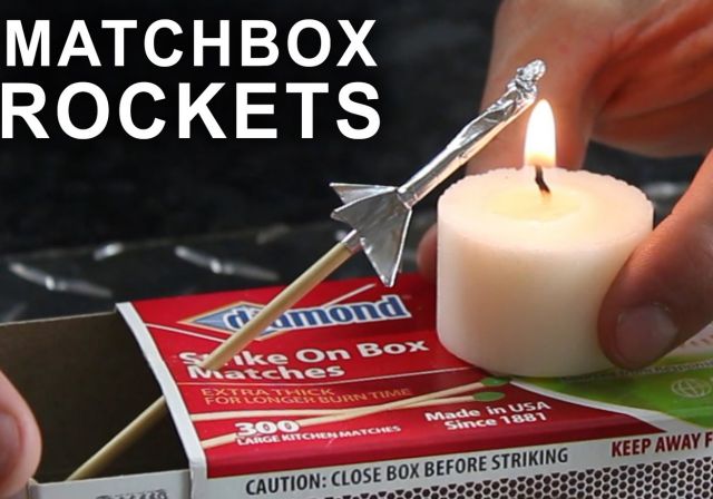 How to Make Match Stick Rockets and What It Looks like Slowmo