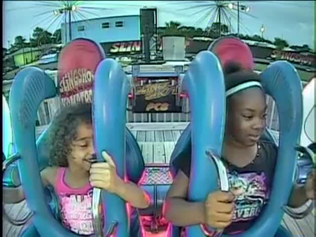 Two Girls Completely Lose It on the Slingshot Ride  (VIDEO)