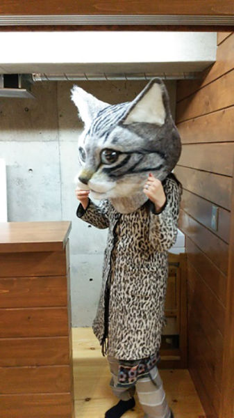 A Weirdly Cool Wearable Cat Head
