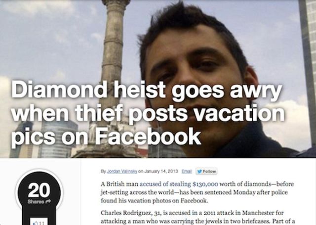 Criminals Get Bust by Dumb Facebook Posts