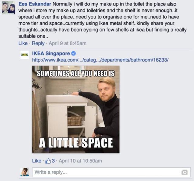 Ikea’s Hilarious Replies to Customer Facebook Questions