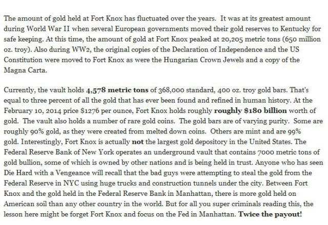 A Revealing Look at How Much Gold Is Really Being Kept at Fort Knox