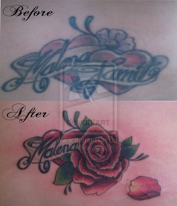 Tattoo Cover-ups of Exes Names