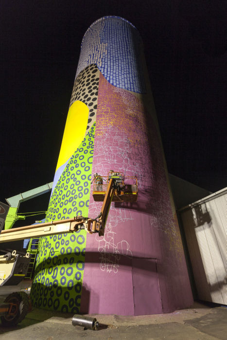 Grain Silos Are Instantly Transformed with a Creatively Colorful Paint Job