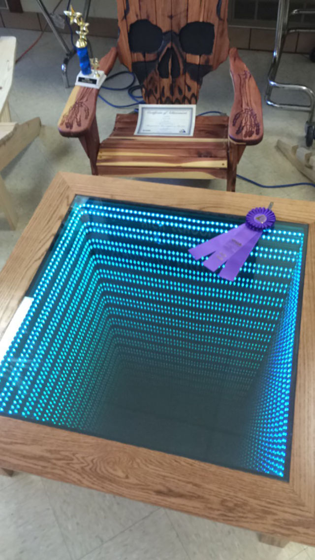 A Homemade Infinity Table That Is So Cool You Will Wish You Owned It