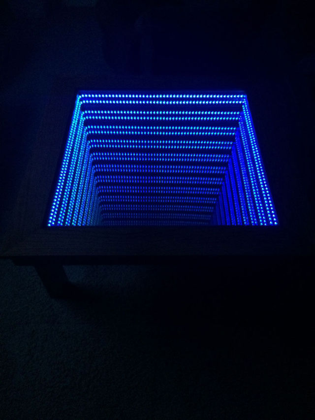 A Homemade Infinity Table That Is So Cool You Will Wish You Owned It