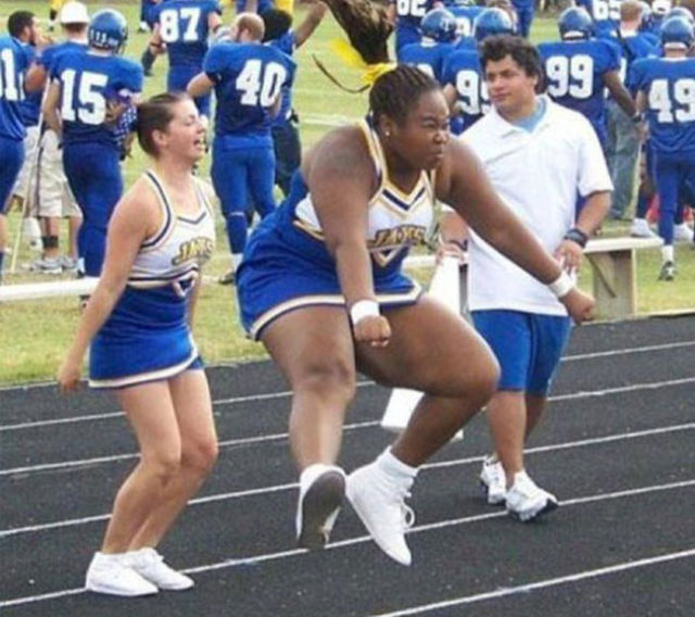 Cheerleaders Don’t Always Have Perfectly “Cheery” Faces