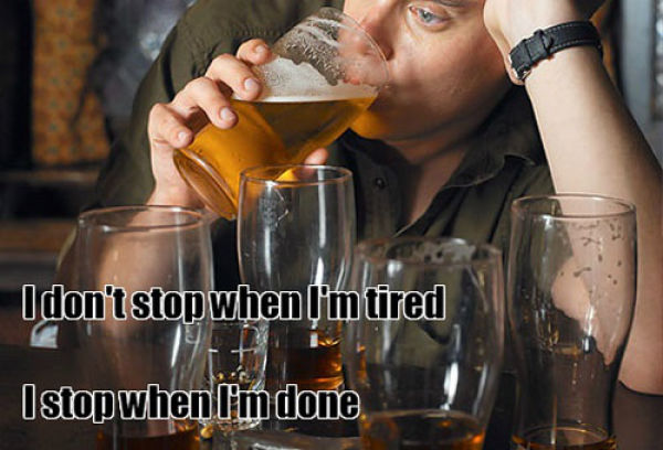 Hilarious Mash Ups of Motivational Fitness Quotes and Drinking Pics