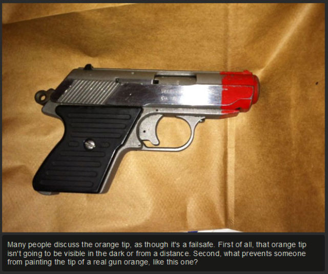An Interesting Photo Comparison of Real Guns vs. Fake Guns
