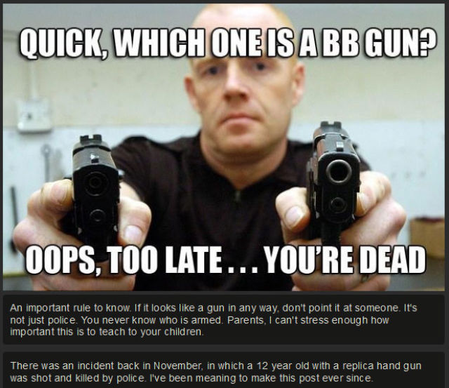 An Interesting Photo Comparison of Real Guns vs. Fake Guns