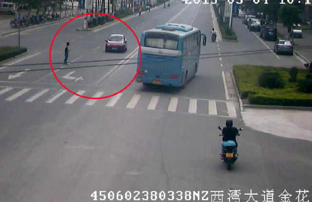 Driver Knocks Down a Pedestrian in China but Nothing Is As It Seems