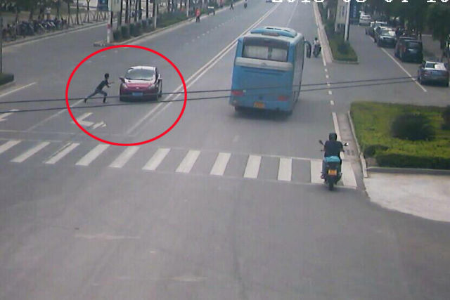 Driver Knocks Down a Pedestrian in China but Nothing Is As It Seems