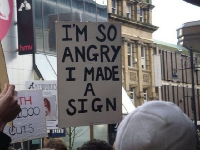 Protesters Who Have Their Signs Totally Nailed