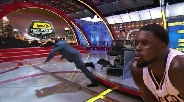 Shaq’s Embarrassing Live TV Stage Dive Is the Funniest New Meme Online.