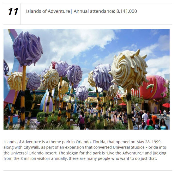 The Most Popular Theme Parks on the Planet
