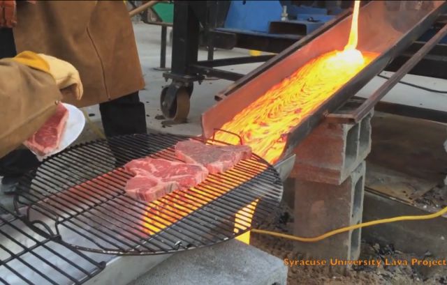 How to Grill Steaks with Lava