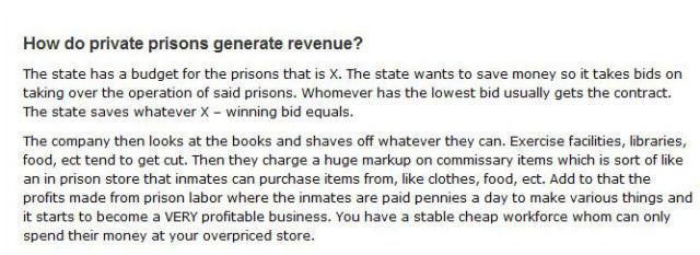 Private Prisons Are a Very Profitable Business