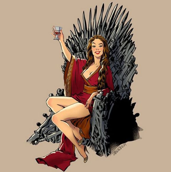 The “Game of Thrones” Ladies as Pin Up Cover Girls